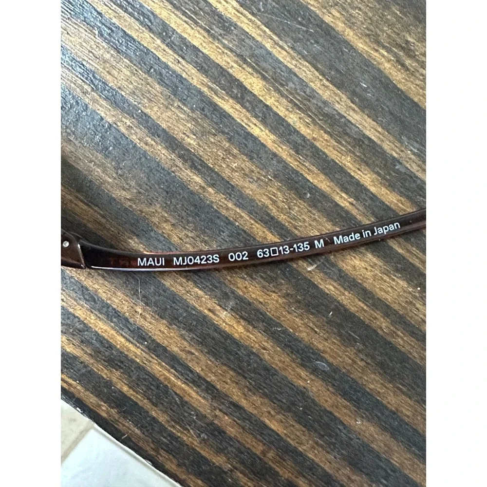 Maui Jim Lighthouse MJ423 Rootbeer Frame Rimless Polarised Rimless Sunglasses